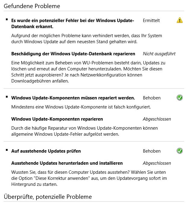 Fehlercode 0xc1900101 - 0x2000C: Update Installation wird nicht fortgeführt, Laptop bleibt aus