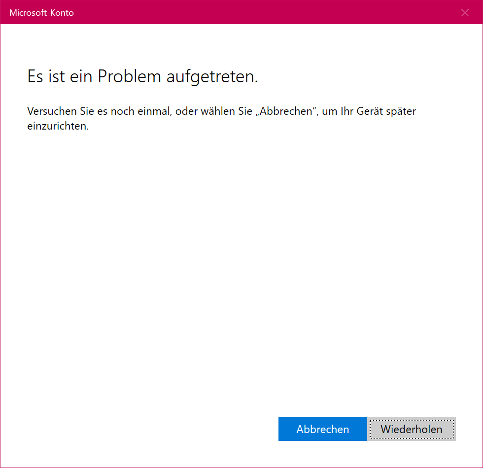 Server- und Verbindungsprobleme Windwos 10, Office 365, Microsoft Store