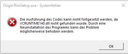 Installation von einer Software nicht mehr möglich.