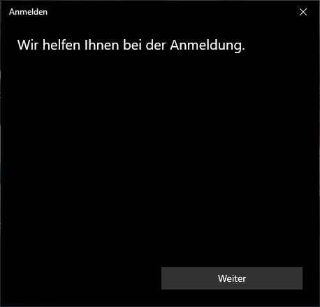 Windows 10 Pro Probleme beim einloggen in Microsoft-Konto