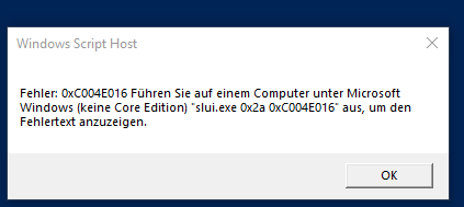 Windows 10 - Aktivierungsprobleme
