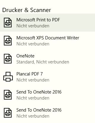 Nach Update 1909 - kein Drucker funktioniert mehr, auch nicht System-PDF-Drucker