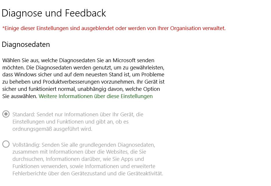 Wo kann ich die Organisation finden bei meinem Microsoft-Konto, damit ich die Diagnose auf...