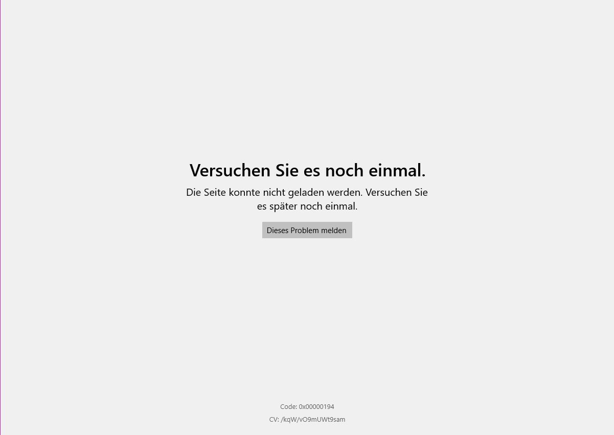 Microsoft Store öffnet keine Spiele 0x00000194