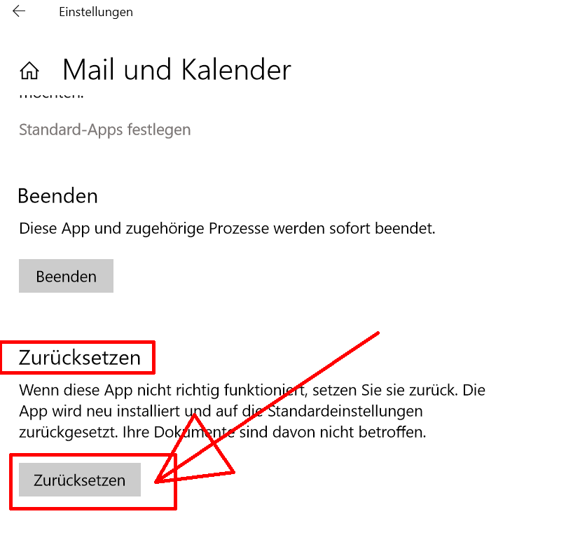 Windows Mail "Systemfehler, e-Mail kann nicht abgerufen werden"