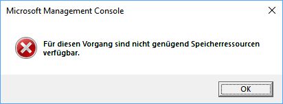 Probleme nach Sicherheitsupdate KB4457128. Verwaltungen lassen sich nicht aufrufen!