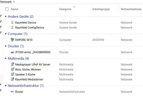 Windows 10 Netzwerkcomputer sichtbar