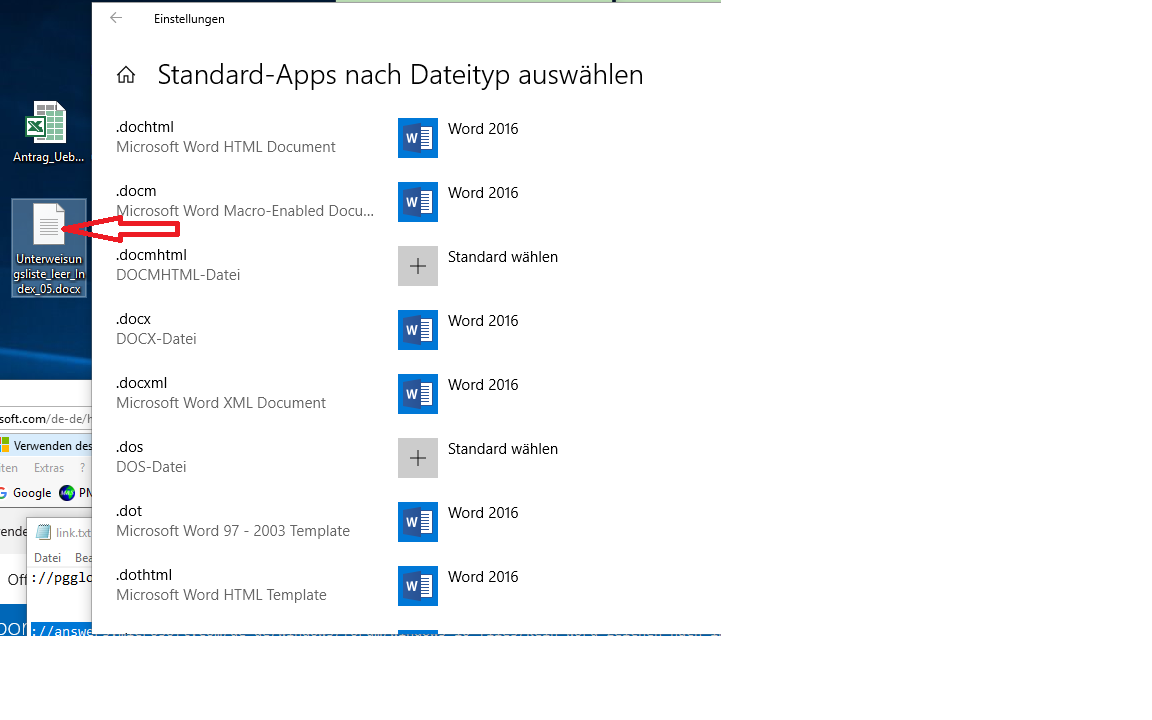 kein Word Zeichen nach Installation von Office 2016