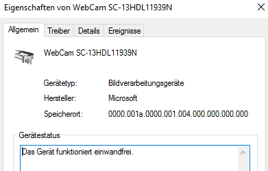 Update acer eye webcam läßt sich nicht installieren