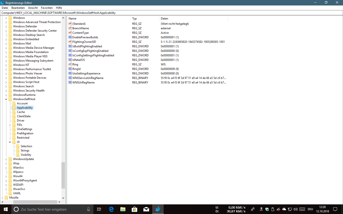 Windows Insider Programm - Einstellung "Nur Updates, Apps und Treiber" lässt n´sich nicht...