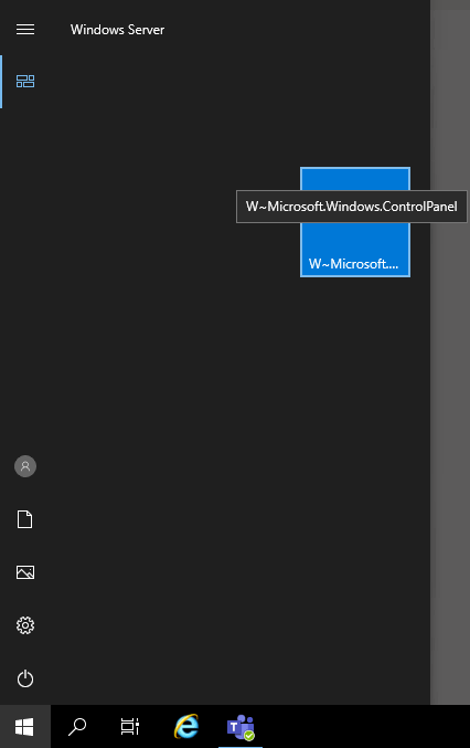 Server 2019 Startmenu Kachel kann nicht gelöscht werden / cannot delete Tile from Start Menu