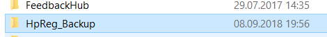 Ordner HpReg_Backup wurde gestern in Dokumente erstellt - mit Reg.einträgen? Kann man den...
