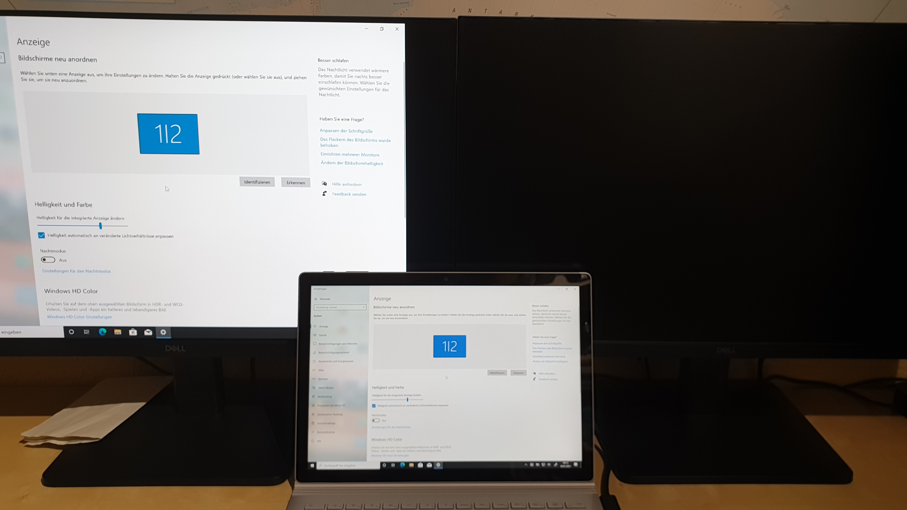 Anschluss von 2 Monitoren an das Surface Dock 2