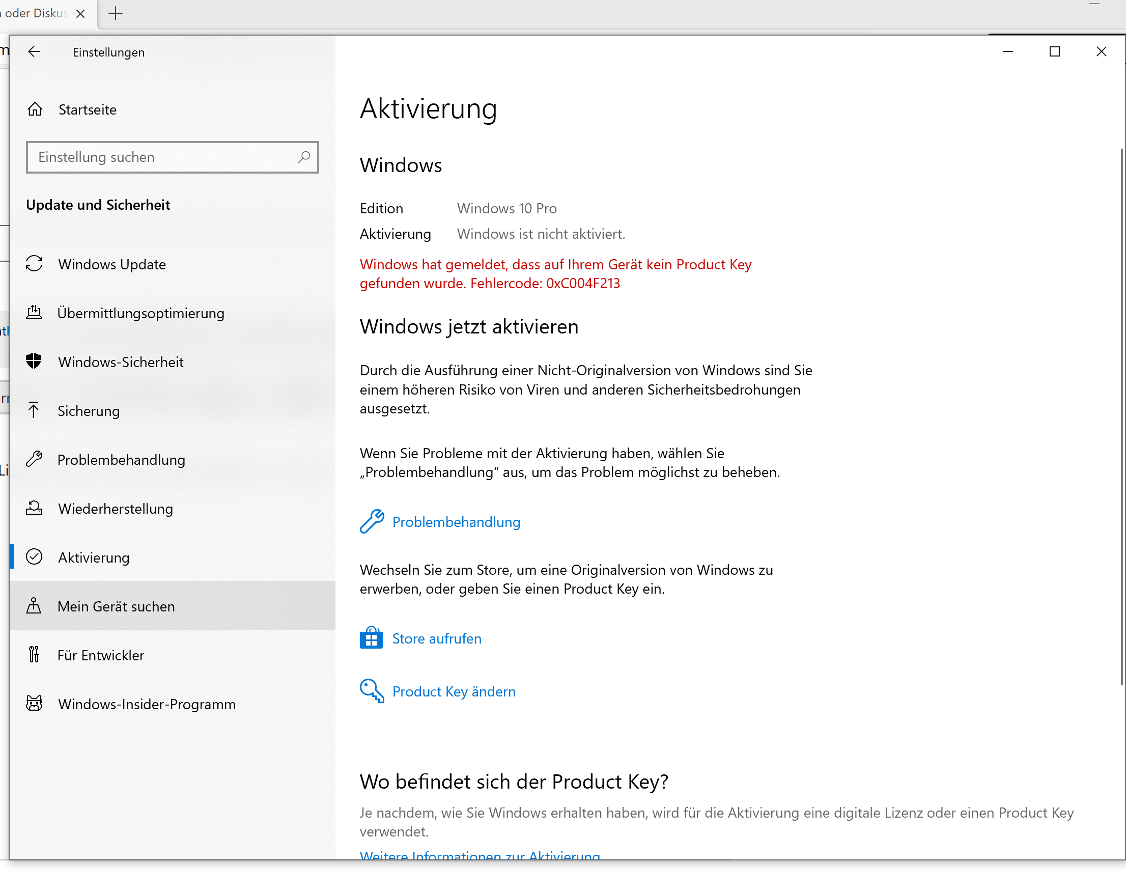 Windows Aktivierung unter Parallels