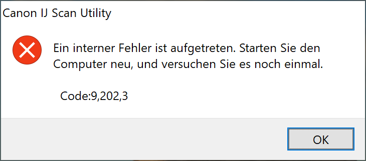 Interner Fehler nach Win 10 Update