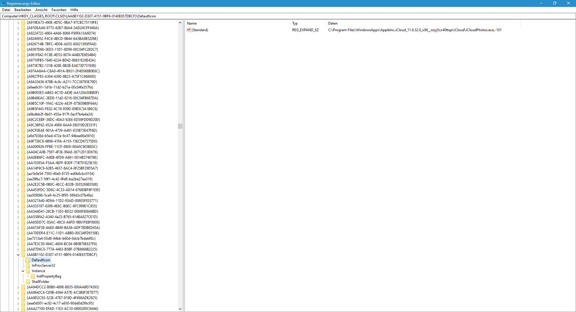 nach icloud for Windows Update von Version 11.6 auf 12.2, Ordner Icon verschwunden.