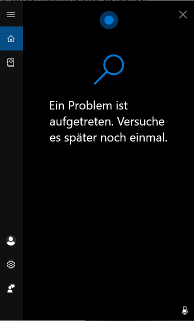 Cortana lässt sich nicht mit Kalender etc verbinden