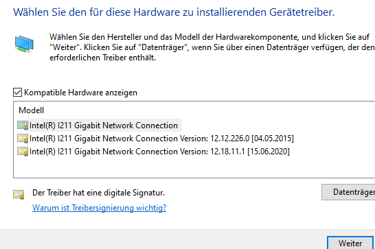 Ethernet Probleme