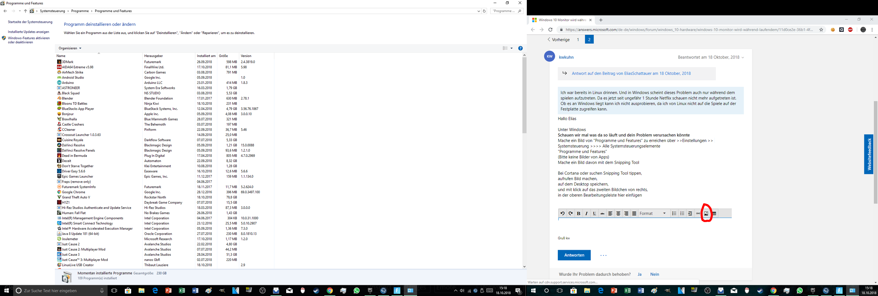 Windows 10 Monitor wird während laufendem Betrieb schwarz