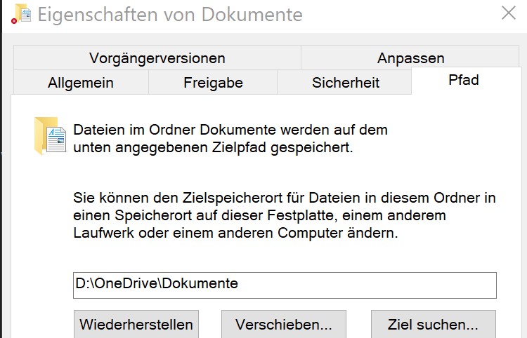 OneDrive und der Ordner "My Games"