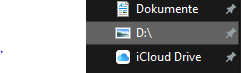 Laufwerk D: aus Versehen zu dem Ordner Bilder aus den eigenen Dateien gemacht