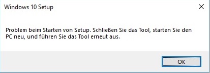 Fehler MediaCreationTool1803.exe