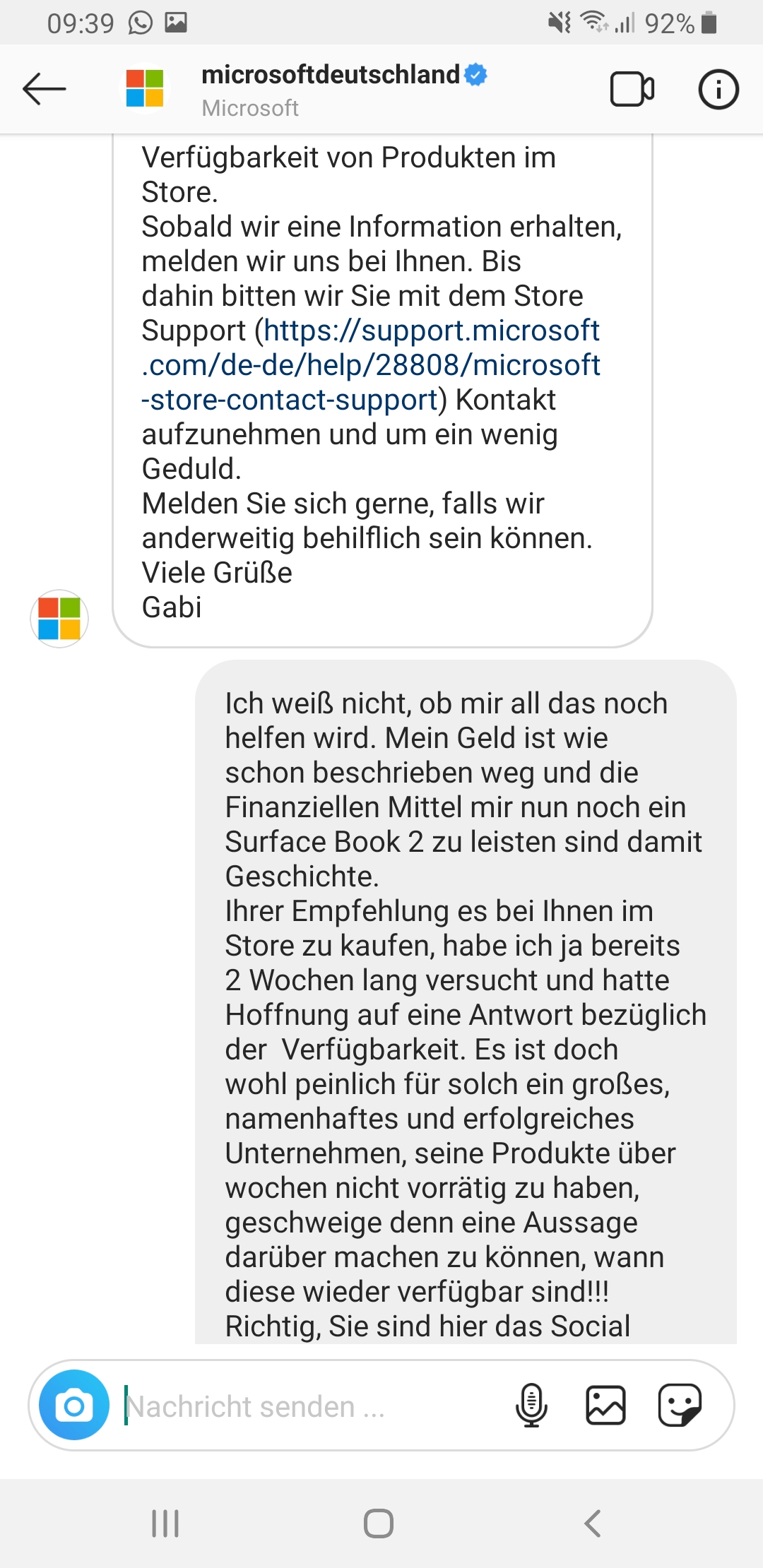 Verfügbarkeit und Kundensupport - ernsthaft?!