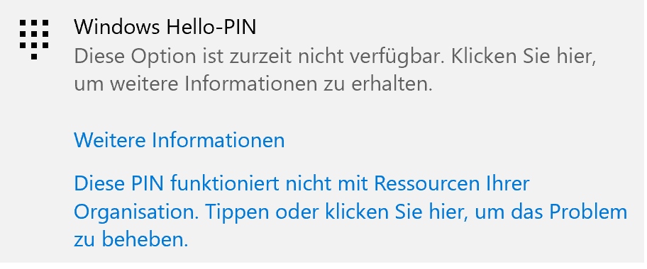 Windows Hello-PIN