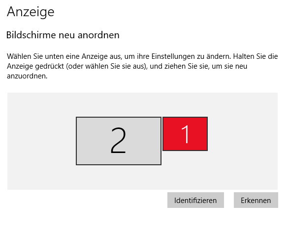 Zweiter Monitor ignoriert Energieoptionen und Bildschirmschoner