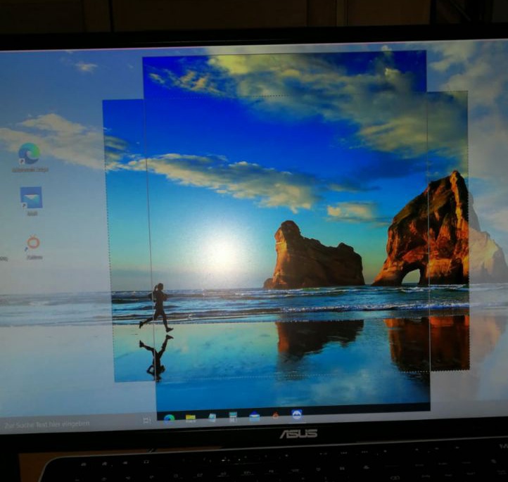 Transparente Rahmen auf Desktop nicht zu entfernen