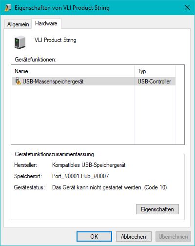 Externer Datenträger wird nicht mehr als dieser erkannt