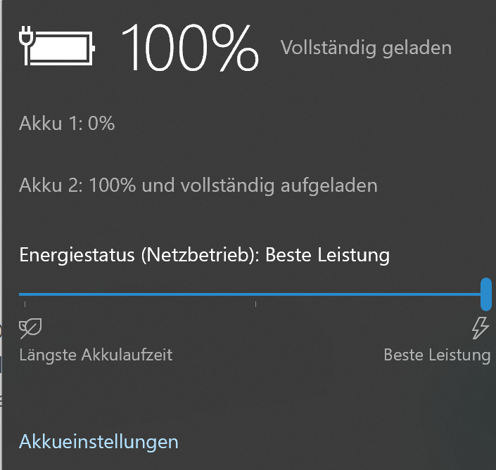 Surface Book 2 - Akku 1 hat Probleme