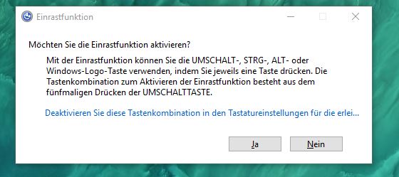 Shift/Umschalttaste lässt sich nicht mehr für's markieren von mehreren Dateien verwenden