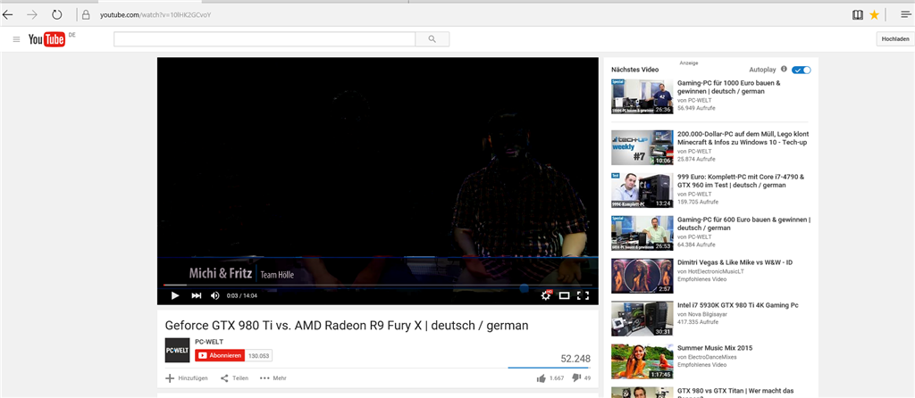 Microsoft Edge - Youtube Videos ansehen nicht möglich