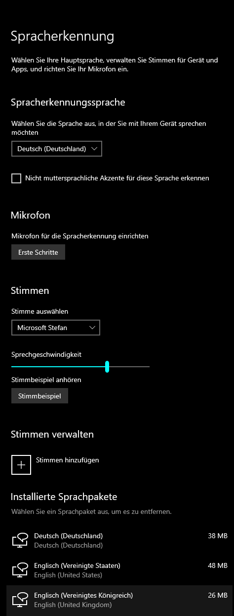 W10: Spracherkennung funktioniert nicht mehr