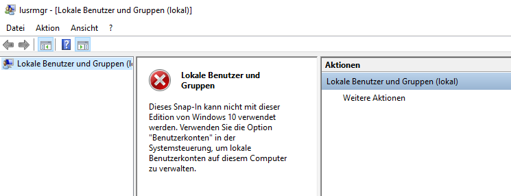 Defaultuser0 unter Windows 10 entfernen