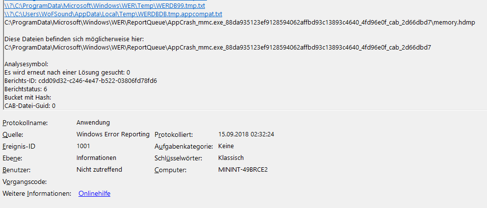 Problem mit der Aufgabenplanung