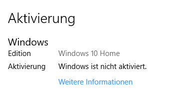 Windows erneut aktivieren?