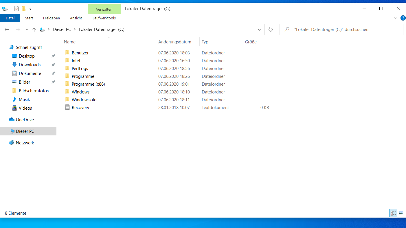 so gut wie neuer Laptop- Lokaler Datenträger fast voll
