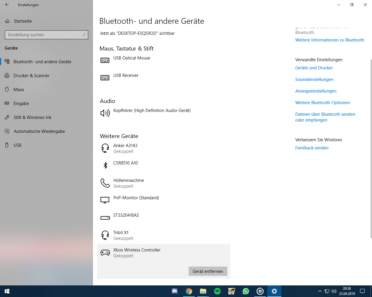 Xbox One S Controller mit PC verbinden