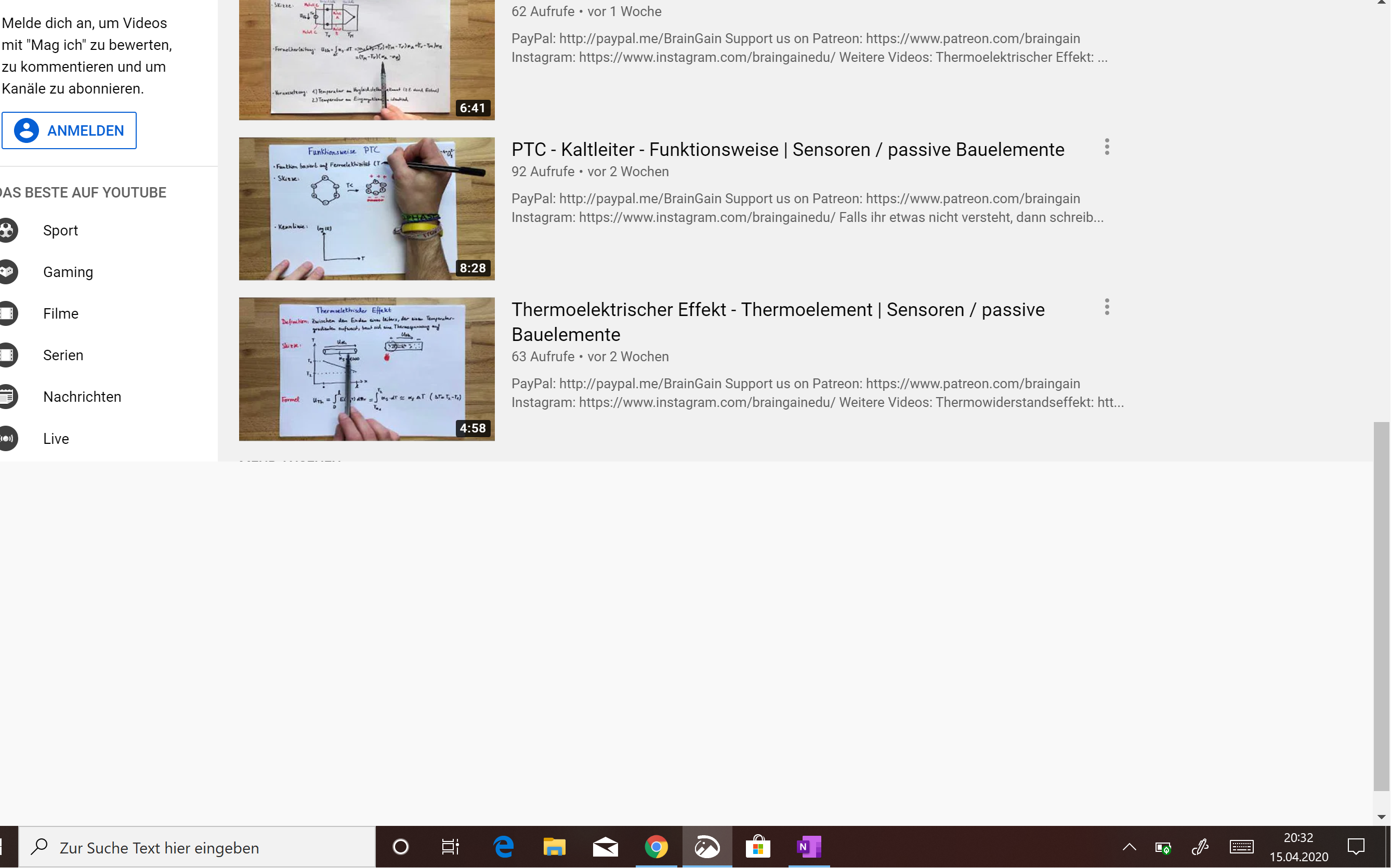 Weißer Balken da wo sich die Bildschirmtastatur befindet beim runterscrollen