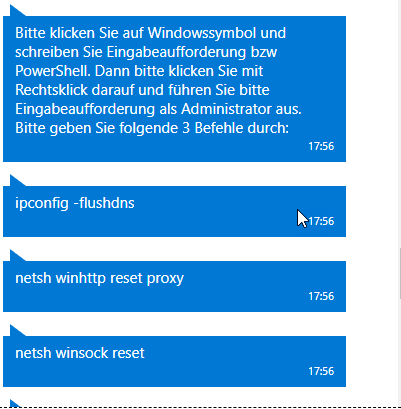 cmd kann keine Nachrichten verschicken!! :-(