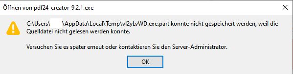 Nach Update von Win10 1903/1909 auf 2004 keine Downloads mehr möglich