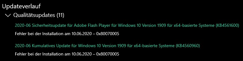 Windows 10 Start-Probleme - Windows Script Host/Laufzeitfehler VBScript