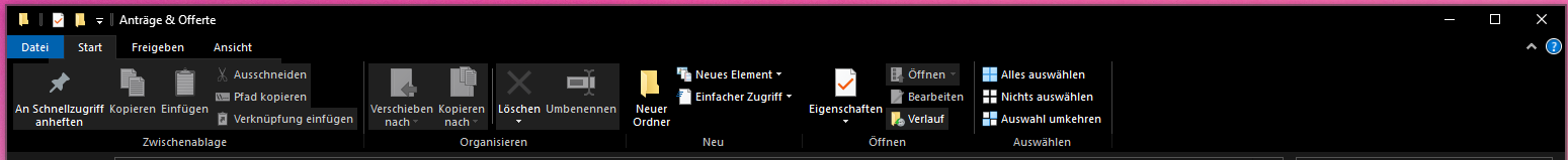 Fragment Überlagerungen im Explorer