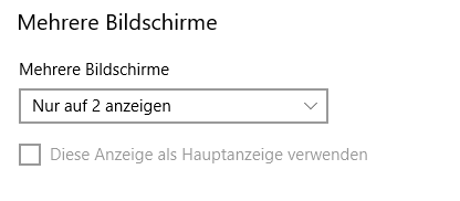 Zweiter Monitor ignoriert Energieoptionen und Bildschirmschoner