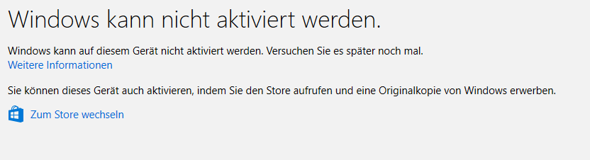 Windows aktivieren nach Hardware wechsel