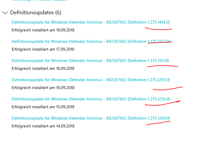 Definitionsupdate für Windows Defender Antivirus – KB2267602