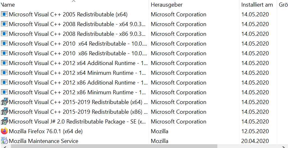 Visual C++ 2013 installiert nicht - Fehler 0xc000007b