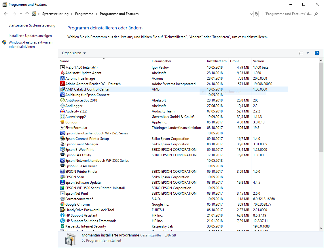 AMD Catalyst Control Center Ethernet Zugang